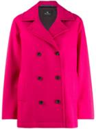 Ps Paul Smith Double-breasted Buttoned Coat - Pink