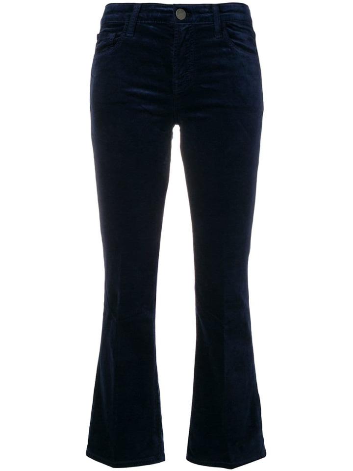 J Brand Mid-rise Cropped Trousers - Blue