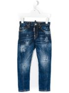 Dsquared2 Kids - Distressed Jeans - Kids - Cotton/spandex/elastane - 12 Yrs, Blue