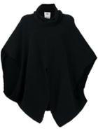 Lost & Found Rooms Reverse Poncho, Women's, Size: Medium, Black, Cotton
