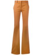 Roberto Cavalli - Flared Trousers - Women - Cotton/spandex/elastane/viscose - 42, Brown, Cotton/spandex/elastane/viscose