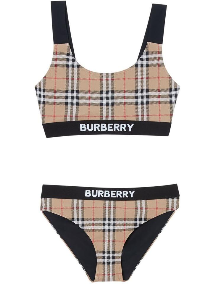 Burberry Vintage Check Bikini - Neutrals