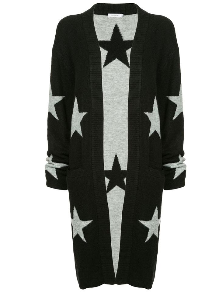 Guild Prime Star Print Long Cardigan - Black