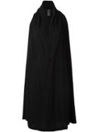 Ann Demeulemeester V-neck Draped Loose Dress, Women's, Size: 36, Black, Silk/viscose