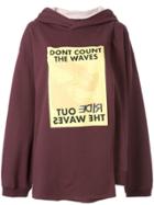 Ambush Waves Cape Hoodie - Red