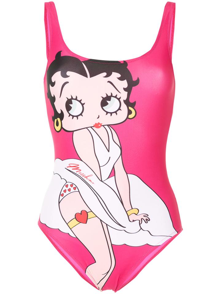 Moschino Betty Boop One Piece - Pink & Purple