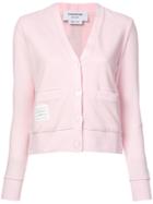 Thom Browne Buttoned Cardigan - Pink & Purple