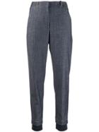 Peserico Layered Tapered Trousers - Blue