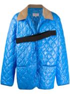Maison Margiela Quilted Touch Strap Padded Jacket - Blue