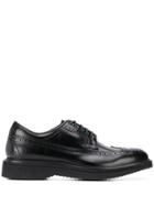Green George Embossed Derby Shoes - Black