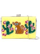 Gedebe Cactus And Monkey Clutch - Yellow & Orange