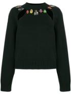 Alexander Mcqueen Embellished Bug Jumper - Black