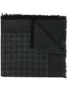 Tory Burch Logo Jacquard Scarf - Black