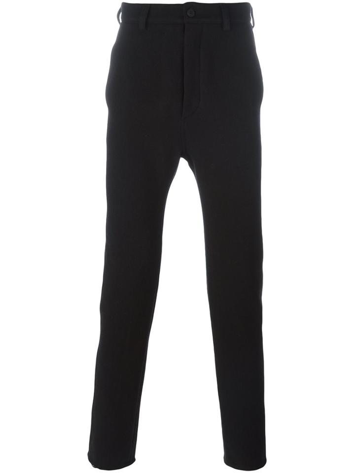 Thom Krom Slim Fit Trousers, Men's, Size: Large, Black, Polyamide/polyester/wool