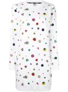 Kenzo 'tanami Flower' Sweatshirt Dress, Women's, Size: Xs, White, Cotton