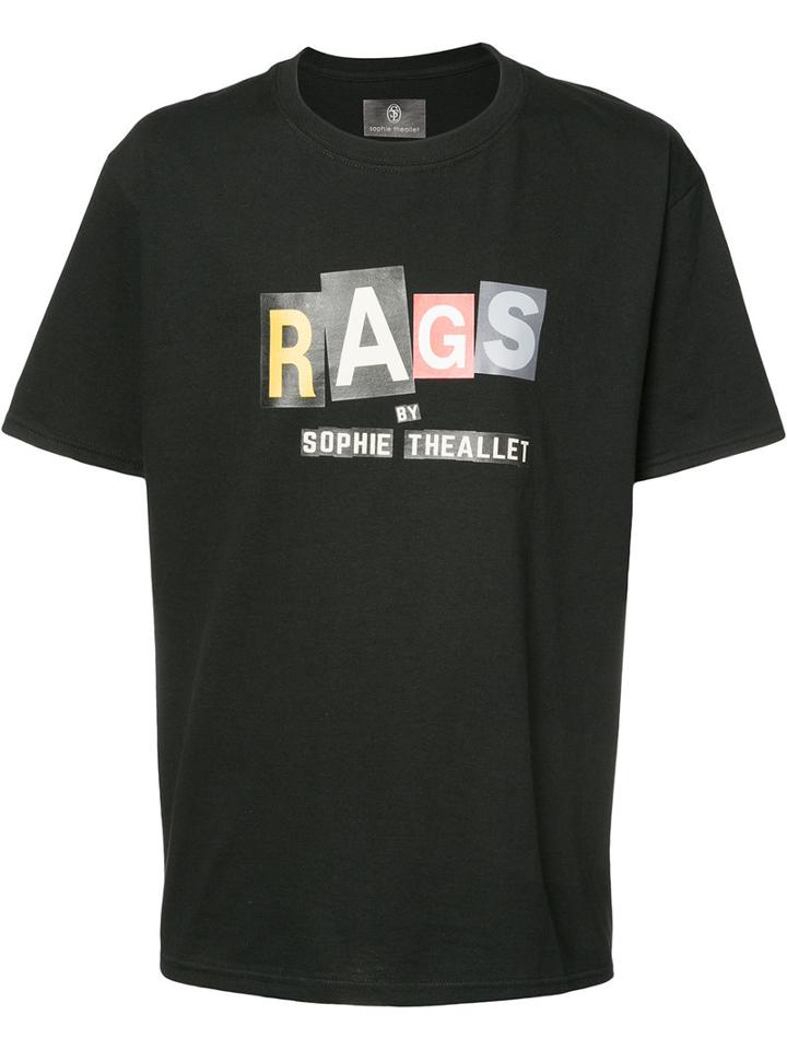 Sophie Theallet - Logo Print T-shirt - Men - Cotton - One Size, Black, Cotton
