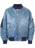 H Beauty & Youth Casual Bomber Jacket - Blue