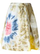 Dsquared2 Pleated Tie-dye Skirt