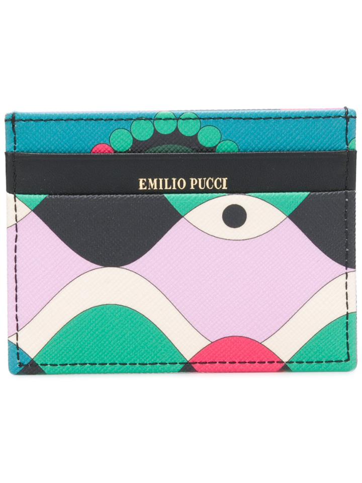 Emilio Pucci Geometric Print Cardholder - Multicolour