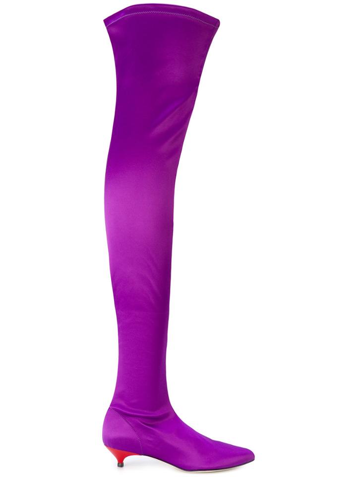 Gia Couture Boom Boots - Pink & Purple