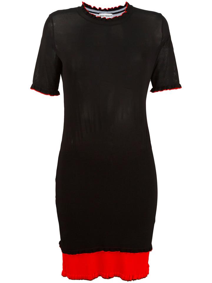 Paco Rabanne Colour Block Dress, Women's, Size: Small, Black, Viscose/polyamide/spandex/elastane/polyester