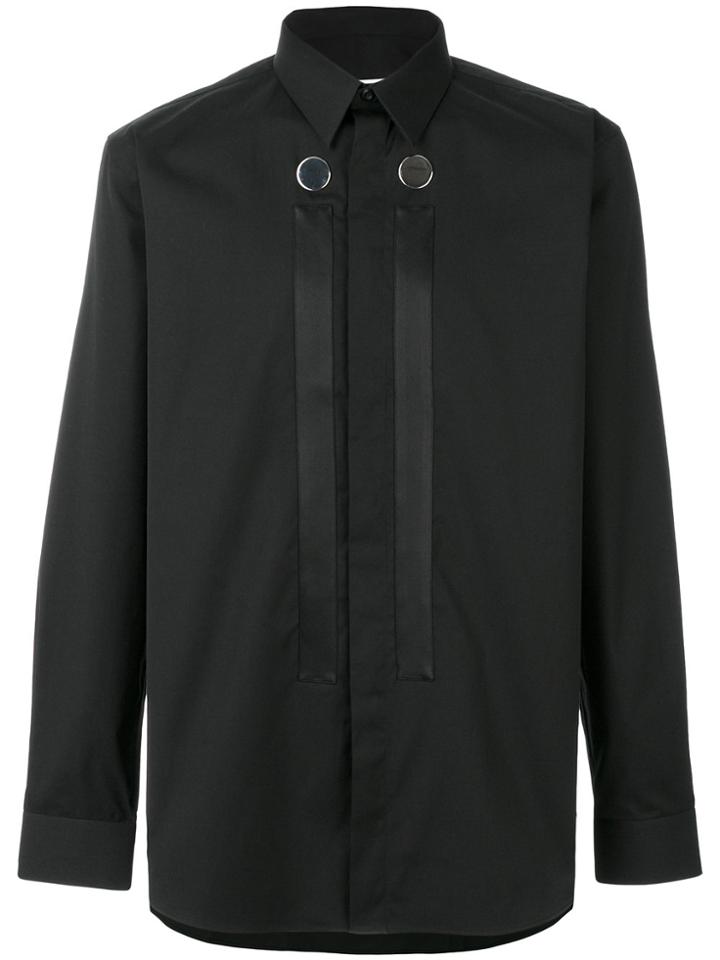 Givenchy Button Panel Detail Shirt - Black