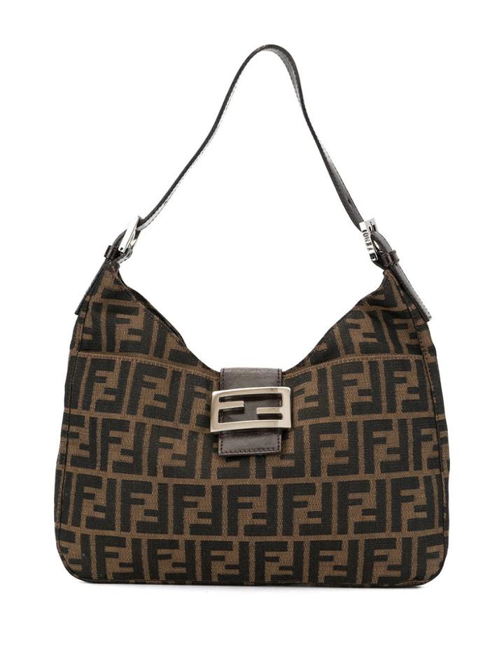 Fendi Vintage Zucca Pattern Small Hobo Bag - Brown