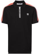 Givenchy Zipped Front Polo Shirt - Black