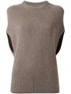 Rick Owens 'crater' Knit Top, Women's, Size: Large, Nude/neutrals, Polyamide/cashmere/wool