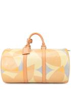 Louis Vuitton Vintage Vernis Fleurs Barrel Travel Handbag -