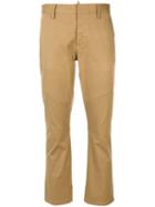 Dsquared2 - Stretch Twill Cropped Trousers - Women - Cotton/spandex/elastane - 40, Nude/neutrals, Cotton/spandex/elastane