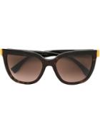 Fendi Cat Eye Sunglasses, Women's, Brown, Acetate