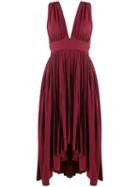 Romeo Gigli Pre-owned 1990's Deep V-neck Dress - Red