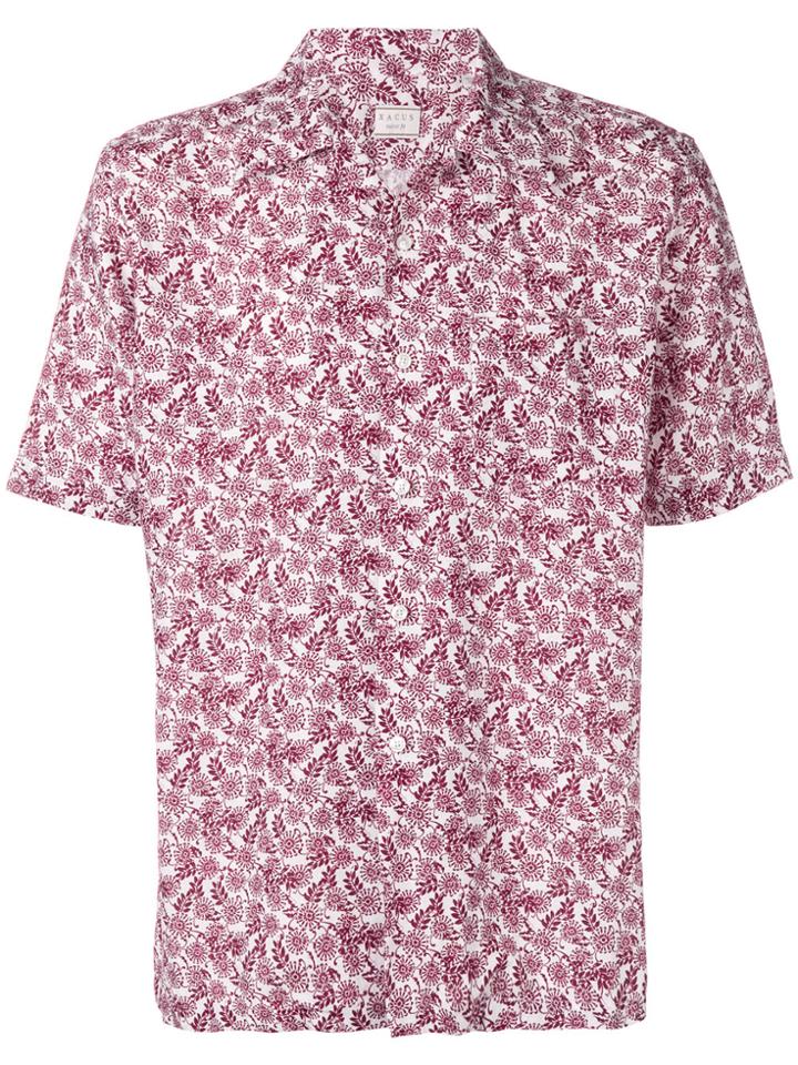 Xacus Floral Short-sleeve Shirt - Red