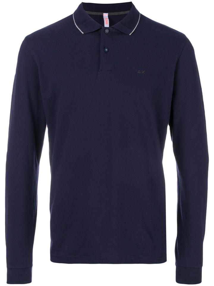 Sun 68 Fitted Polo Top - Blue