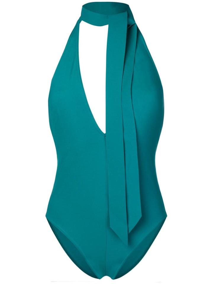 Zimmermann Halterneck Swimsuit - Green