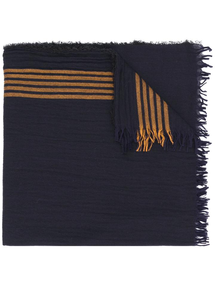 Uma Wang Striped Scarf - Blue