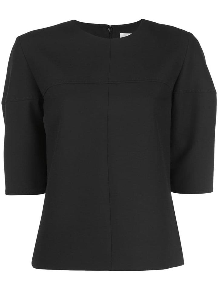 Victoria Victoria Beckham Structured Sleeve Top - Black