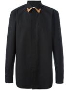 Givenchy Contrast Collar Tip Shirt - Black