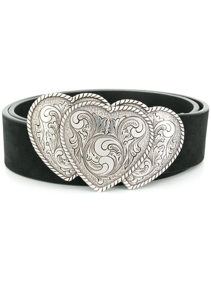 B-low The Belt Stevie Heart Buckle Belt - Black