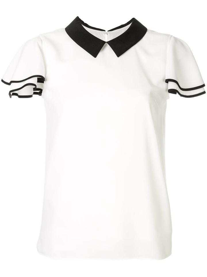 Guild Prime Ruffle Sleeve Top - White