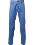 Bedwin & The Heartbreakers Slim Fit Trousers, Men's, Size: 3, Blue, Cotton/polyester/polyurethane