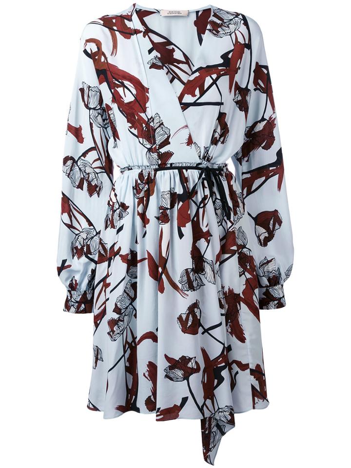 Dorothee Schumacher Printed Wrap Dress - Blue