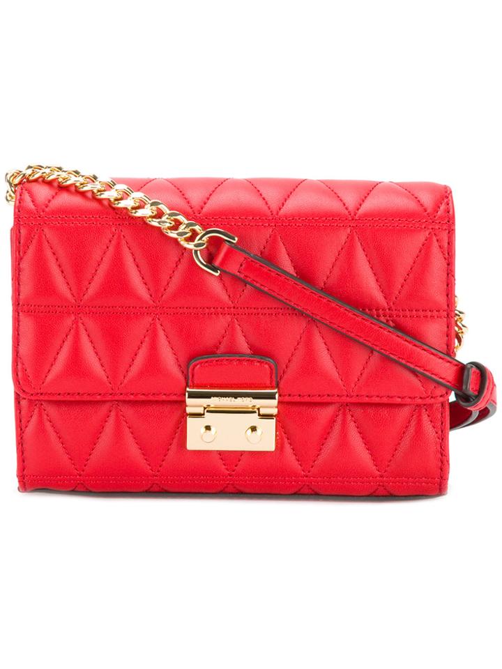 Michael Michael Kors Quilted Crossbody Bag - Red