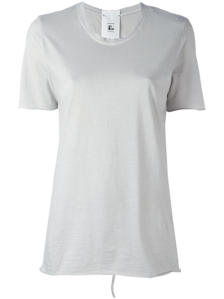 Lost & Found Rooms Zipped T-shirt, Women's, Size: Xs, Grey, Cotton
