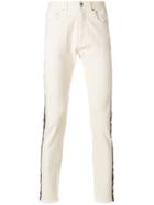 Kappa Logo Stripe Track Pants - White