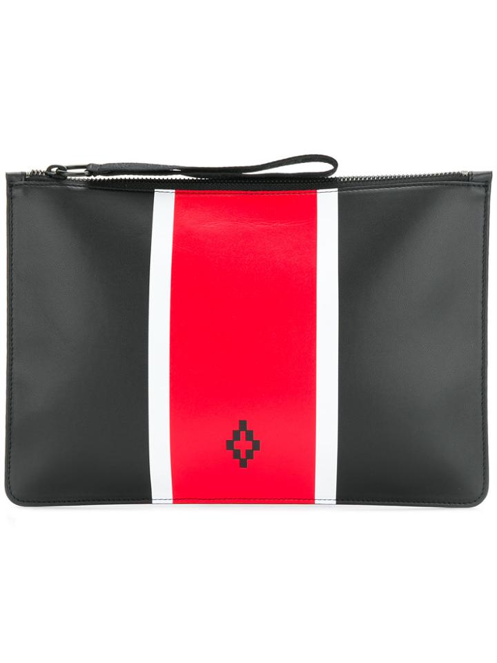 Marcelo Burlon County Of Milan Stripes Clutch - Black
