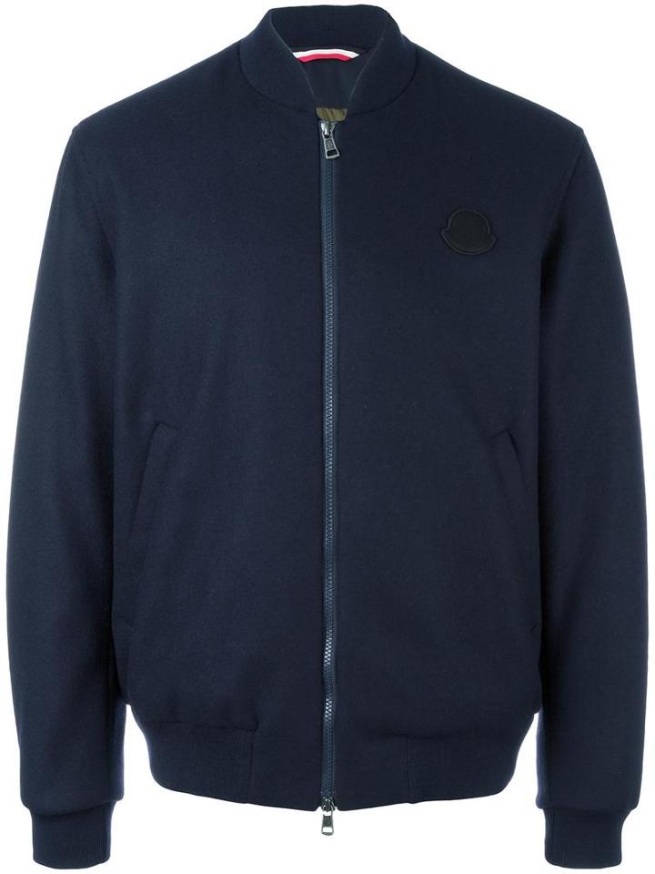 Moncler 'honore' Padded Jacket, Men's, Size: 1, Blue, Nylon/virgin Wool