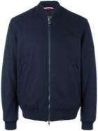 Moncler 'honore' Padded Jacket, Men's, Size: 1, Blue, Nylon/virgin Wool