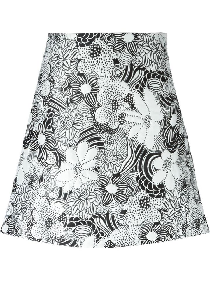 Giamba Floral Jacquard Skirt
